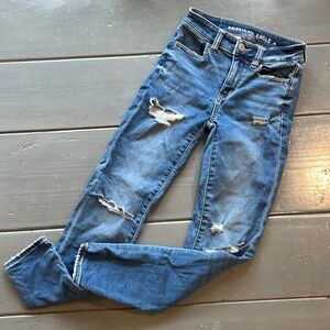 AMERICAN EAGLE JEANS 00 HI-RISE JEGGINGS